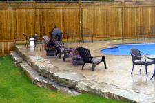 Inground Pools - Retaining Walls: Armour stone - Image: 272